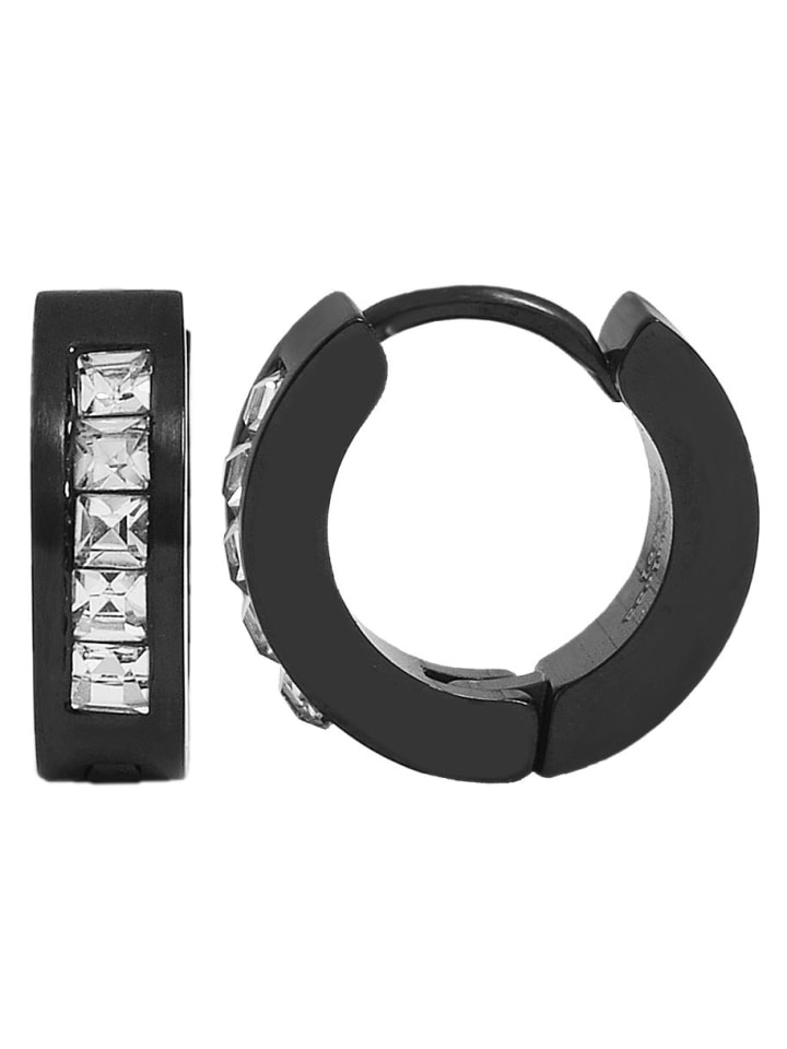 Adeliás Женские серьги - серьги-кольца из нержавеющей стали со стразами черного цвета
Adeliás Женские серьги - серьги-кольца из нержавеющей стали со стразами черного цвета