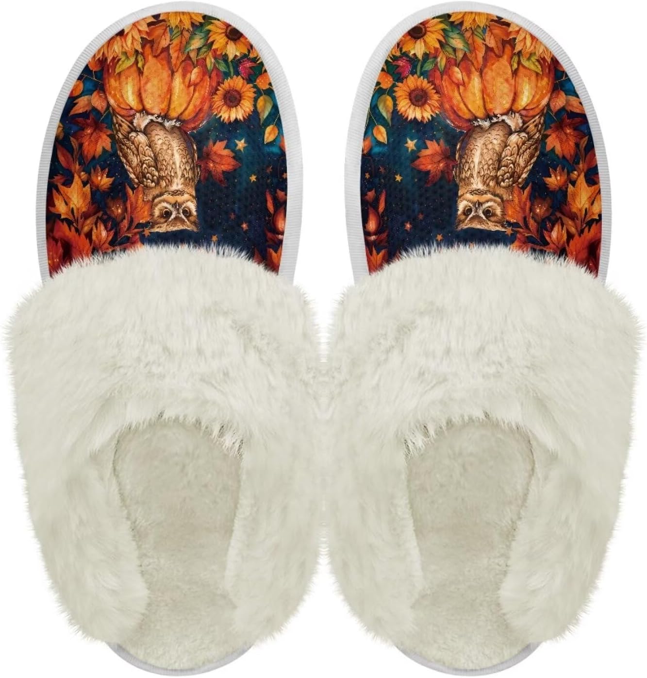 Хлопковые тапочки PJHEQOXE с пушистыми краями, домашние тапочки для дома и улицы, хлопковые тапочки унисекс, Owl
Хлопковые тапочки PJHEQOXE с пушистыми краями, домашние тапочки для дома и улицы, хлопковые тапочки унисекс, Owl