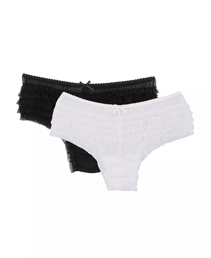 Женские трусики-слипы с вуалью, комплект из 2 шт Jezebel, мультиколор 
Женские трусики-слипы с вуалью, комплект из 2 шт Jezebel, мультиколор