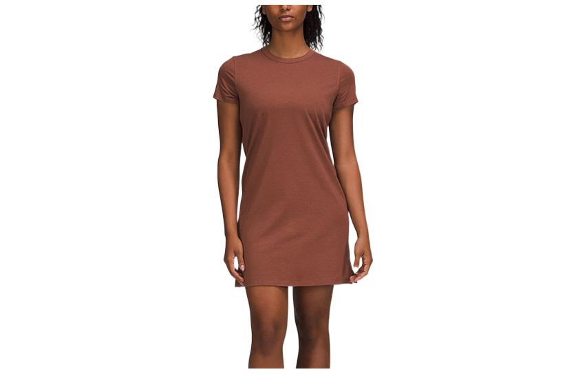 Женское платье с коротким рукавом Lululemon, бронзовый
Женское платье с коротким рукавом Lululemon, бронзовый