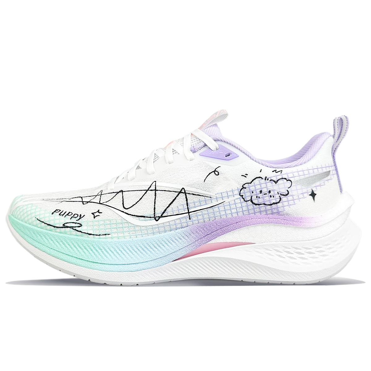 Лининг Red Hare 7 Pro амортизирующие нескользящие дышащие легкие низкие кроссовки мужские бело-фиолетовые 
Лининг Red Hare 7 Pro амортизирующие нескользящие дышащие легкие низкие кроссовки мужские бело-фиолетовые