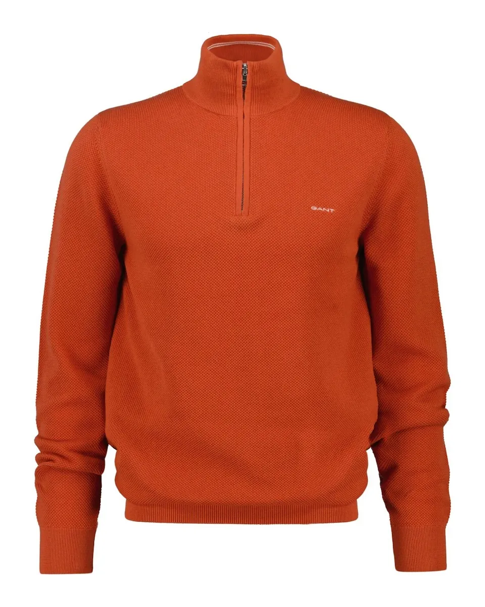 Мужской джемпер с полузастежкой-молнией и высоким воротником Gant, оранжевый
Мужской джемпер с полузастежкой-молнией и высоким воротником Gant, оранжевый
