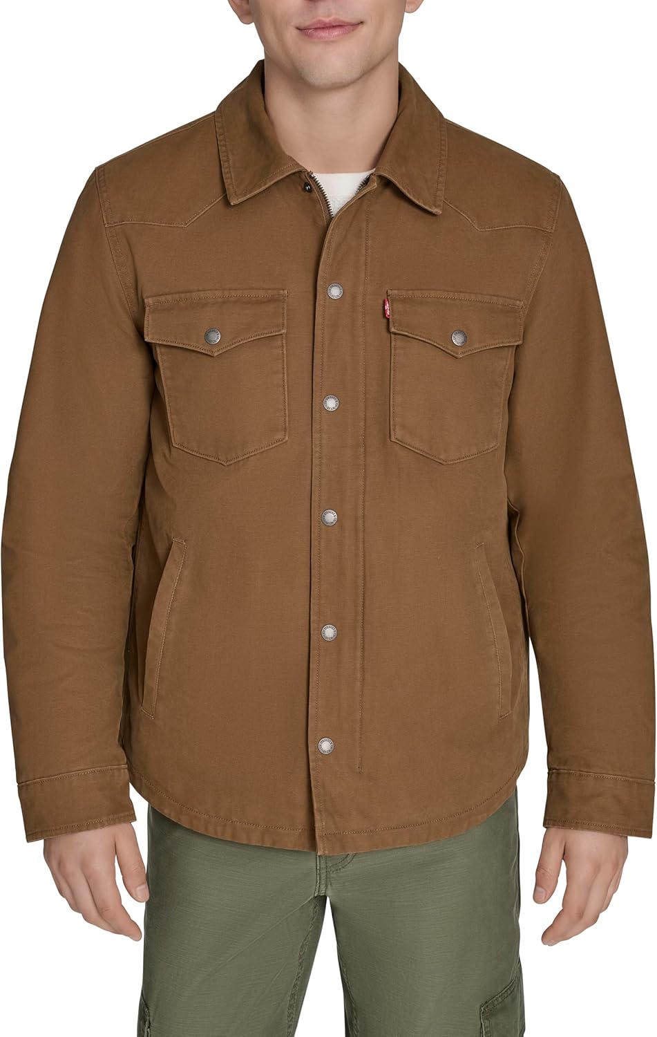 Мужская хлопковая куртка-рубашка в стиле вестерн Levi's, Worker Brown
Мужская хлопковая куртка-рубашка в стиле вестерн Levi's, Worker Brown