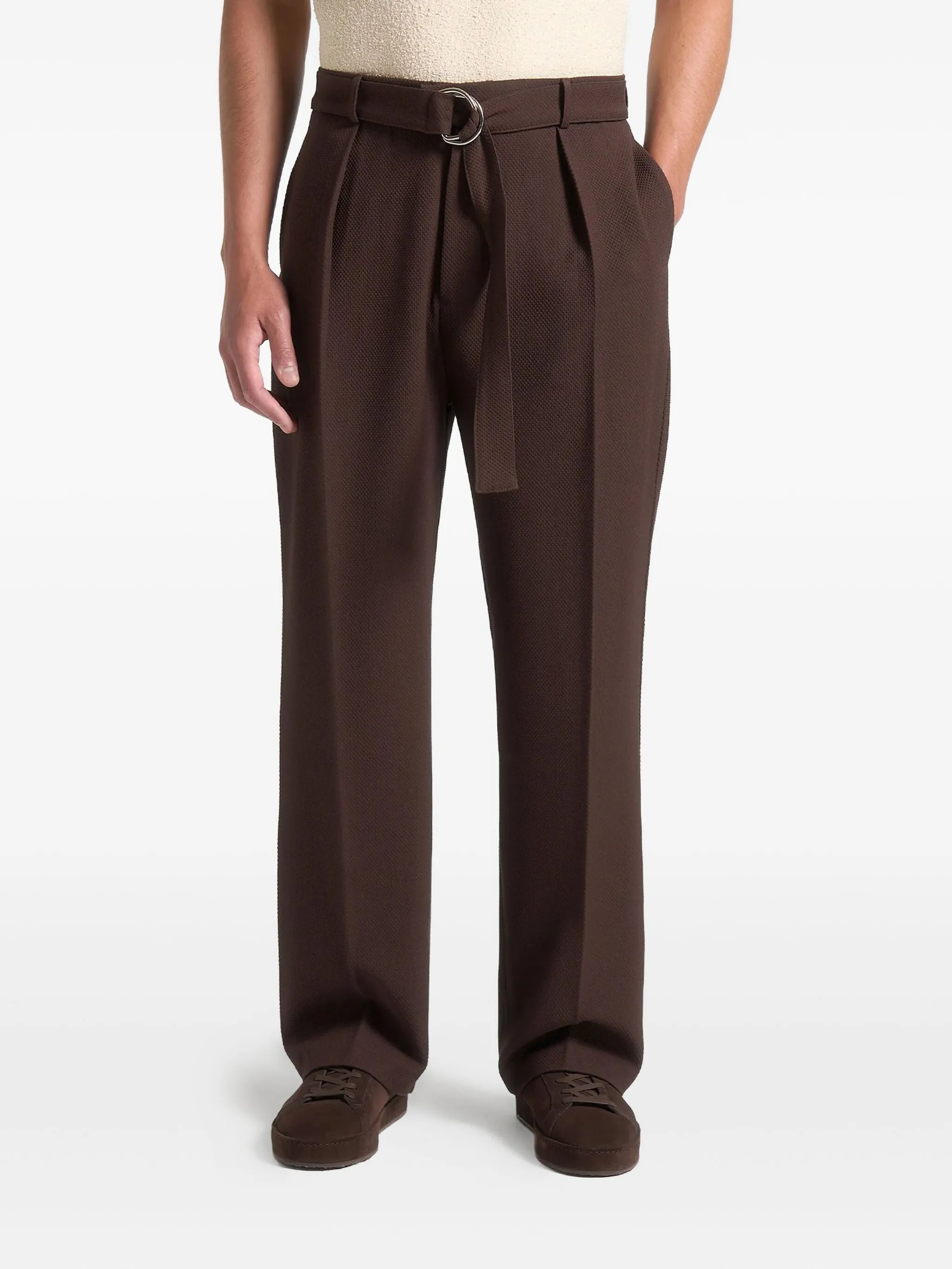 Брюки Louis со складками и поясом Manière De Voir, коричневый
Брюки Louis со складками и поясом Manière De Voir, коричневый