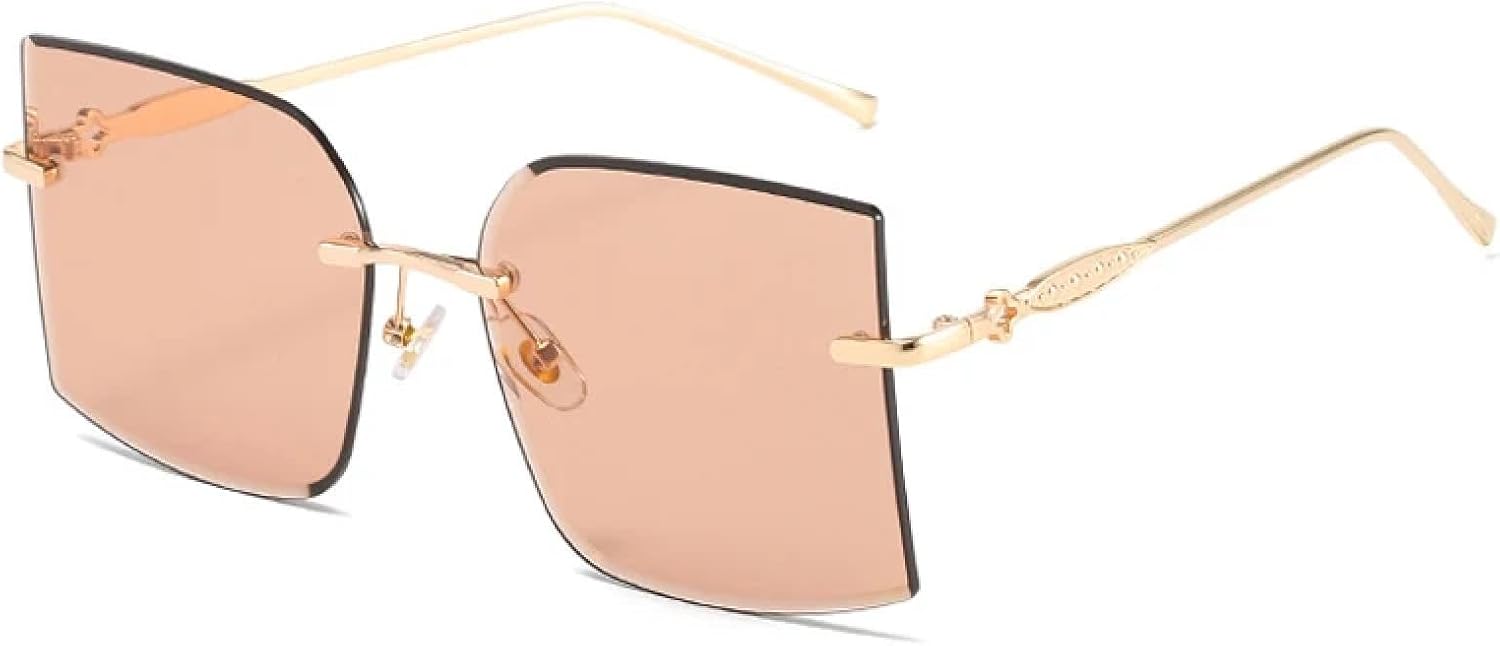 Винтажные солнцезащитные очки без оправы для женщин и мужчин, модные металлические очки для активного отдыха, летних путешествий, защита от УФ-излучения UV400 TKKTLLT, Gold Tea
Винтажные солнцезащитные очки без оправы для женщин и мужчин, модные металлические очки для активного отдыха, летних путешествий, защита от УФ-излучения UV400 TKKTLLT, Gold Tea