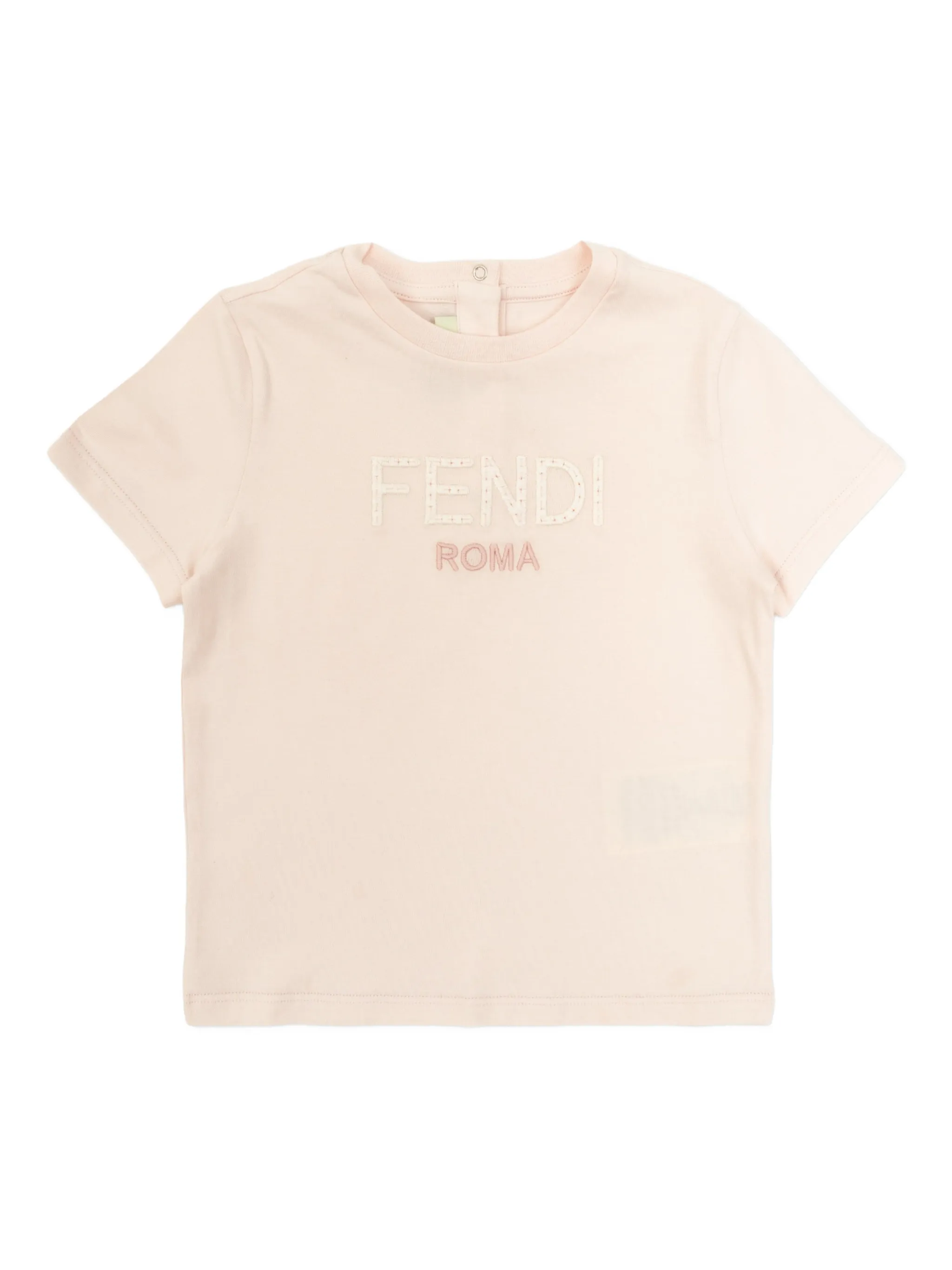 Вышитая футболка с коротким рукавом Fendi Kids, розовый
Вышитая футболка с коротким рукавом Fendi Kids, розовый