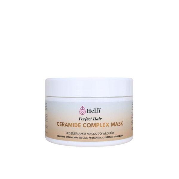 Восстанавливающая маска для волос с комплексом керамидов, 200 мл Helfi Perfect hair ceramide complex mask 
Восстанавливающая маска для волос с комплексом керамидов, 200 мл Helfi Perfect hair ceramide complex mask