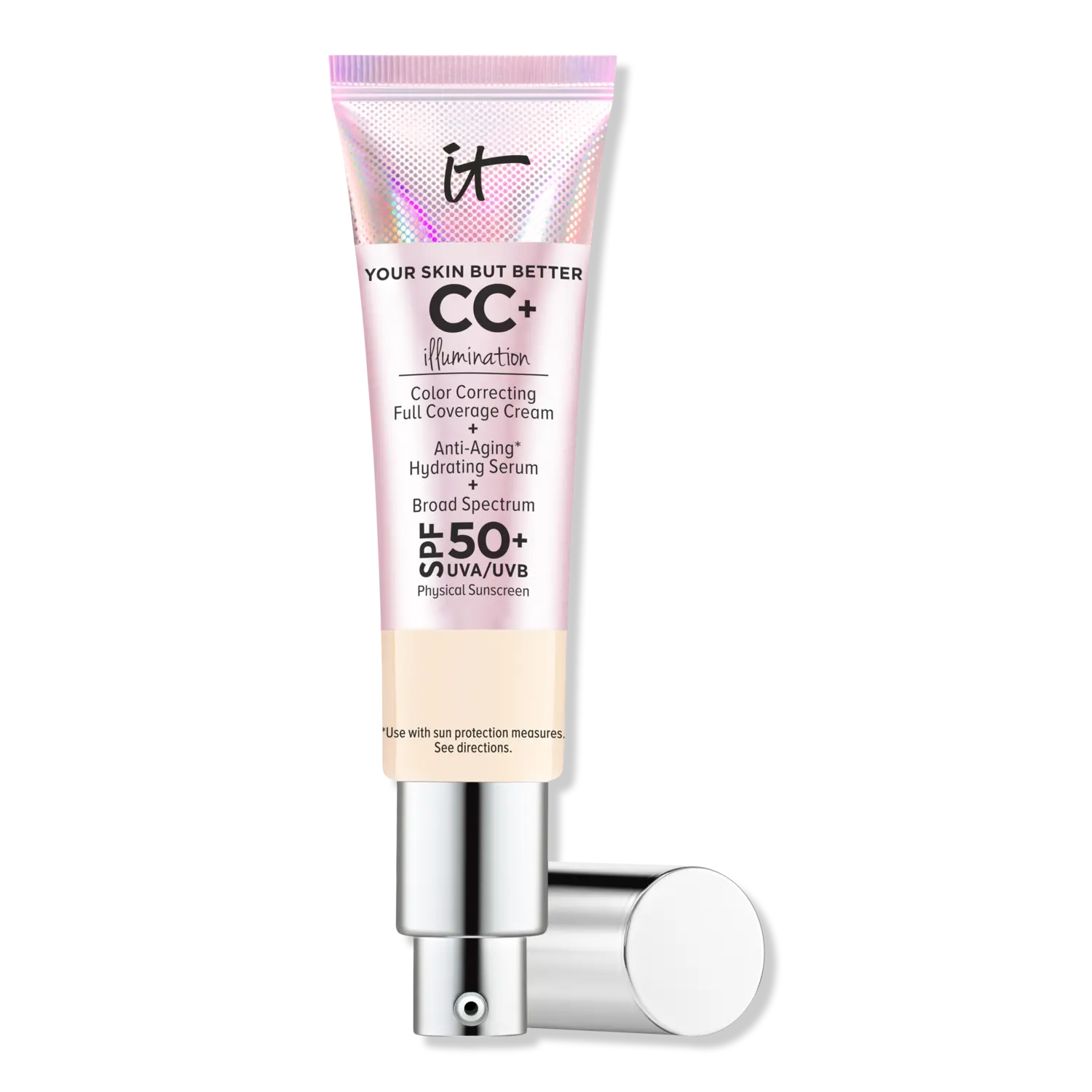 CC+ крем для осветления кожи с SPF 50+ IT Cosmetics, Fair (very fair skin w/ warm yellow undertone)
CC+ крем для осветления кожи с SPF 50+ IT Cosmetics, Fair (very fair skin w/ warm yellow undertone)