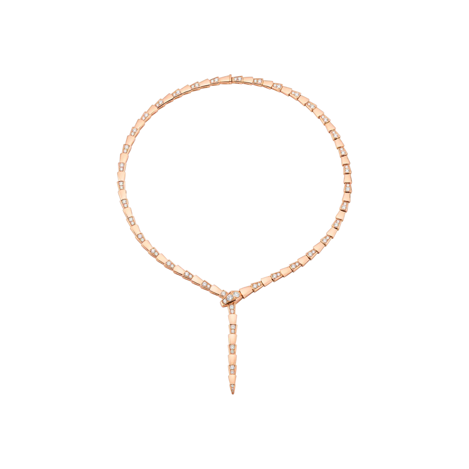 Тонкое ожерелье serpenti из розового золота 18 карат и бриллиантов с полупаве. BULGARI
Тонкое ожерелье serpenti из розового золота 18 карат и бриллиантов с полупаве. BULGARI