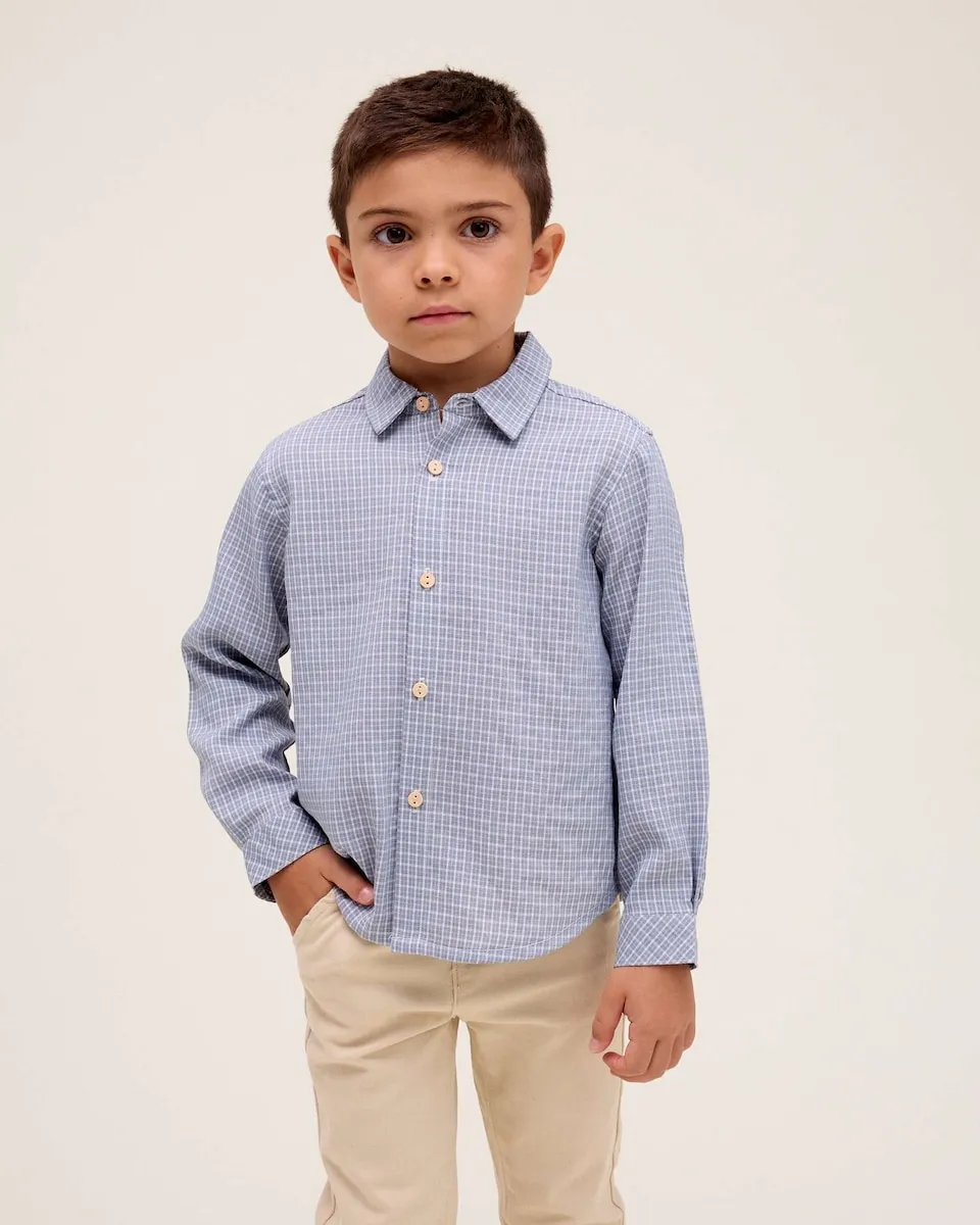 Рубашка для мальчика в клетку виши Dadati, синий/белый
Рубашка для мальчика в клетку виши Dadati, синий/белый