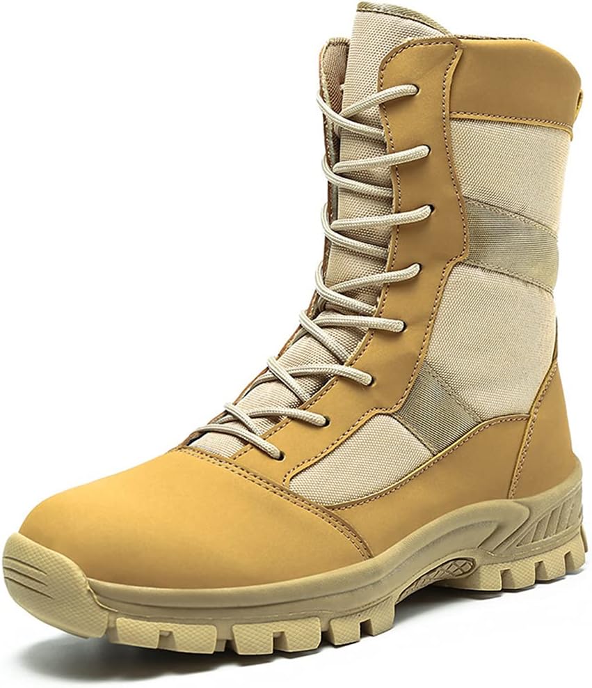 Мужские тактические ботинки, походные боевые ботинки на шнуровке с высокими голенищами, военные ботинки, черные - 42/UK 8/US 8.5 Jlfzc
Мужские тактические ботинки, походные боевые ботинки на шнуровке с высокими голенищами, военные ботинки, черные - 42/UK 8/US 8.5 Jlfzc