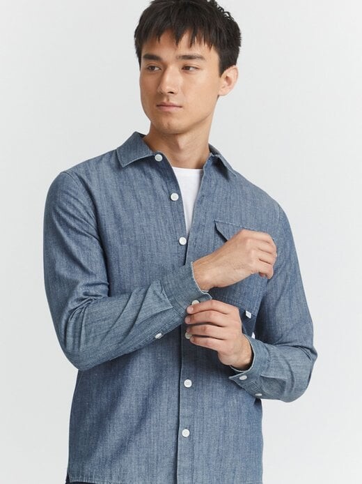 Джинсовая рубашка cfanton Casual Friday, синий
Джинсовая рубашка cfanton Casual Friday, синий