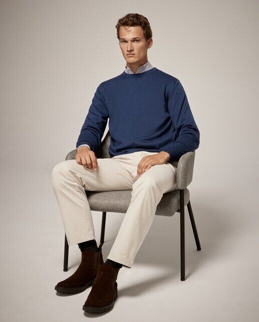 Мужской свитер с круглым вырезом Emidio Tucci, темно-синий
Мужской свитер с круглым вырезом Emidio Tucci, темно-синий