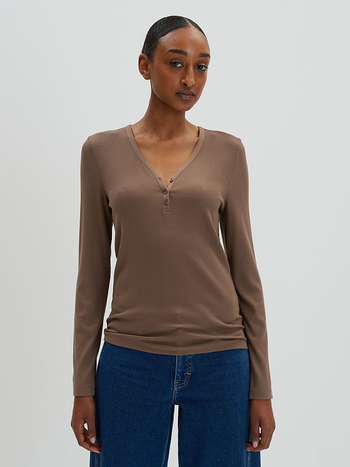 Рубашка с длинным рукавом Someday, коричневый
Рубашка с длинным рукавом Someday, коричневый