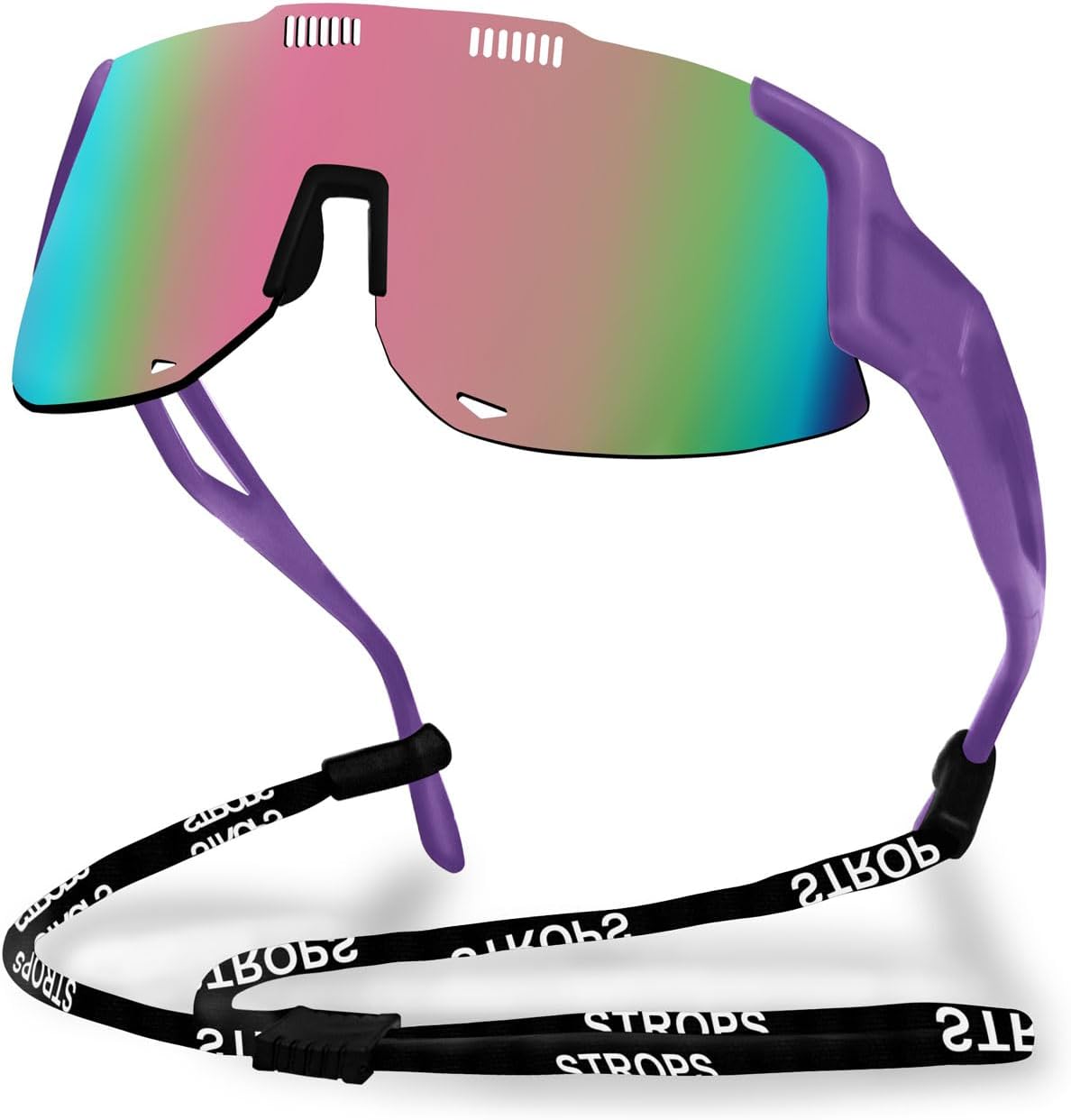 Спортивные солнцезащитные очки для бега для женщин и мужчин, профессиональные очки для велоспорта для мужчин, солнцезащитные очки с обтекаемой формой и защитой от УФ-излучения UV400 TURVSTPC, Purple Frame and Pink Gradient Lenses
Спортивные солнцезащитные очки для бега для женщин и мужчин, профессиональные очки для велоспорта для мужчин, солнцезащитные очки с обтекаемой формой и защитой от УФ-излучения UV400 TURVSTPC, Purple Frame and Pink Gradient Lenses