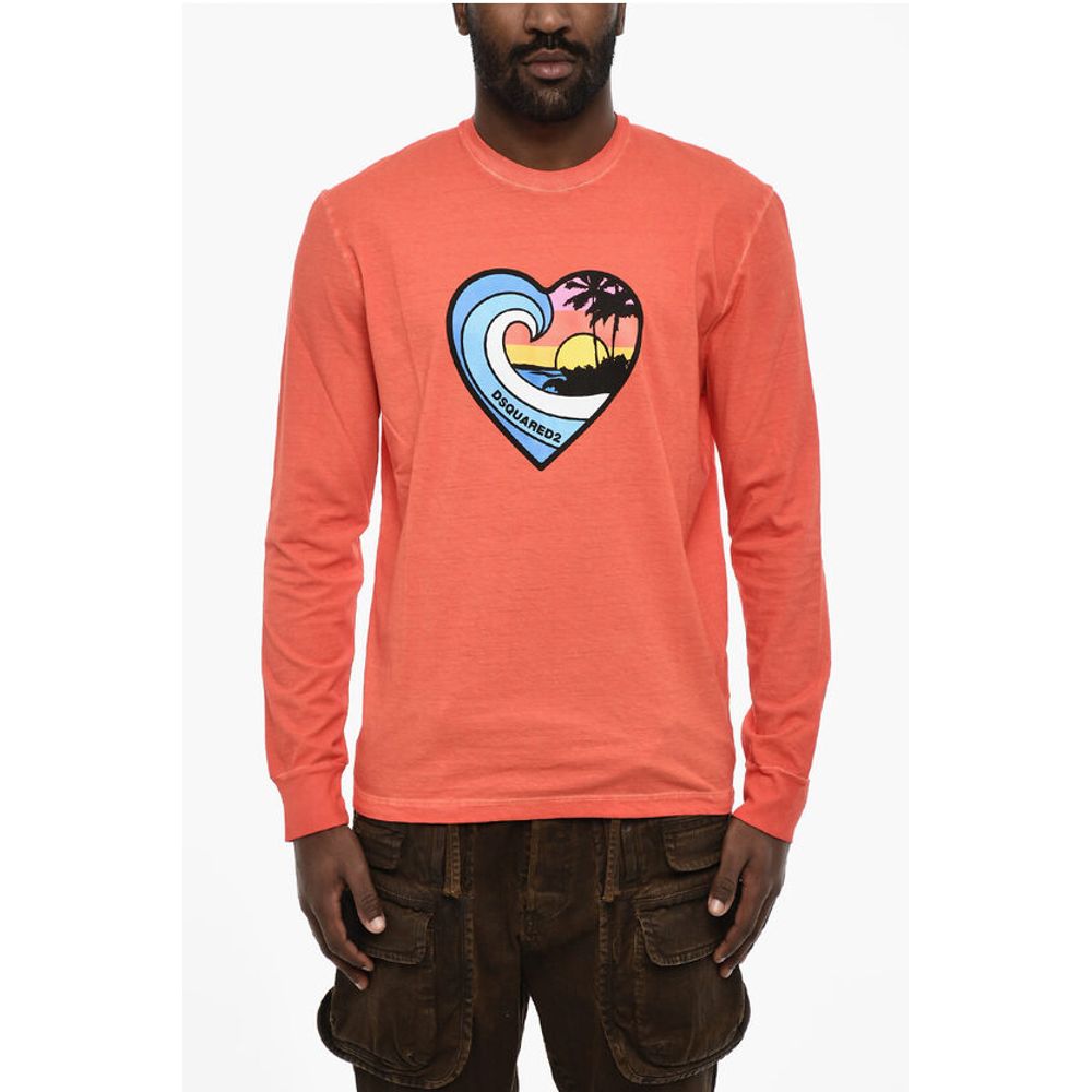 Футболка с длинными рукавами и круглым вырезом с принтом в виде сердца Dsquared2, Red
Футболка с длинными рукавами и круглым вырезом с принтом в виде сердца Dsquared2, Red