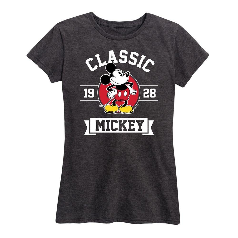 Женская классическая футболка с рисунком Микки Мауса Disney's 1928 года, цвет Heather Charcoal
Женская классическая футболка с рисунком Микки Мауса Disney's 1928 года, цвет Heather Charcoal
