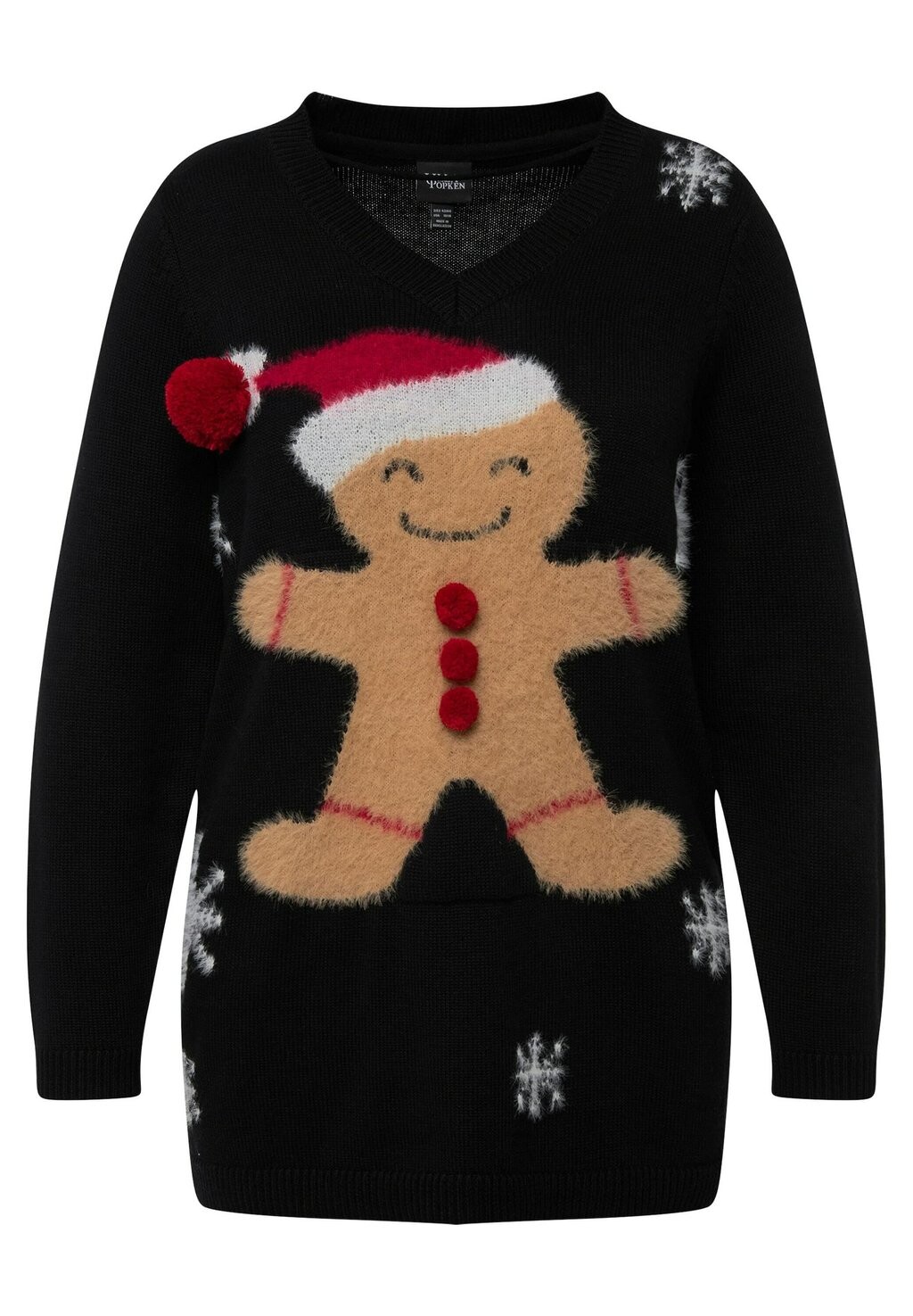 Джемпер DE NOËL À COL MOTIF BONHOMME EN PAIN D'ÉPICES Ulla Popken, черный
Джемпер DE NOËL À COL MOTIF BONHOMME EN PAIN D'ÉPICES Ulla Popken, черный