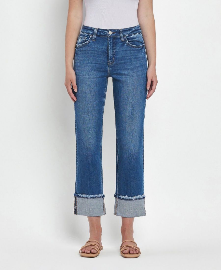 Женские прямые джинсы с высокой посадкой и отворотами Vervet, Daphne blue
Женские прямые джинсы с высокой посадкой и отворотами Vervet, Daphne blue