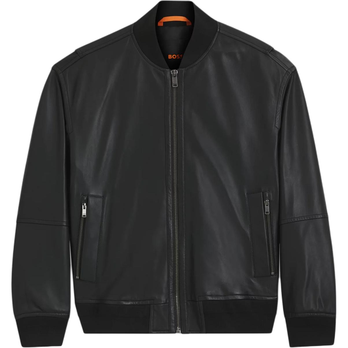 HUGO BOSS Кожаная куртка мужская черная
HUGO BOSS Кожаная куртка мужская черная