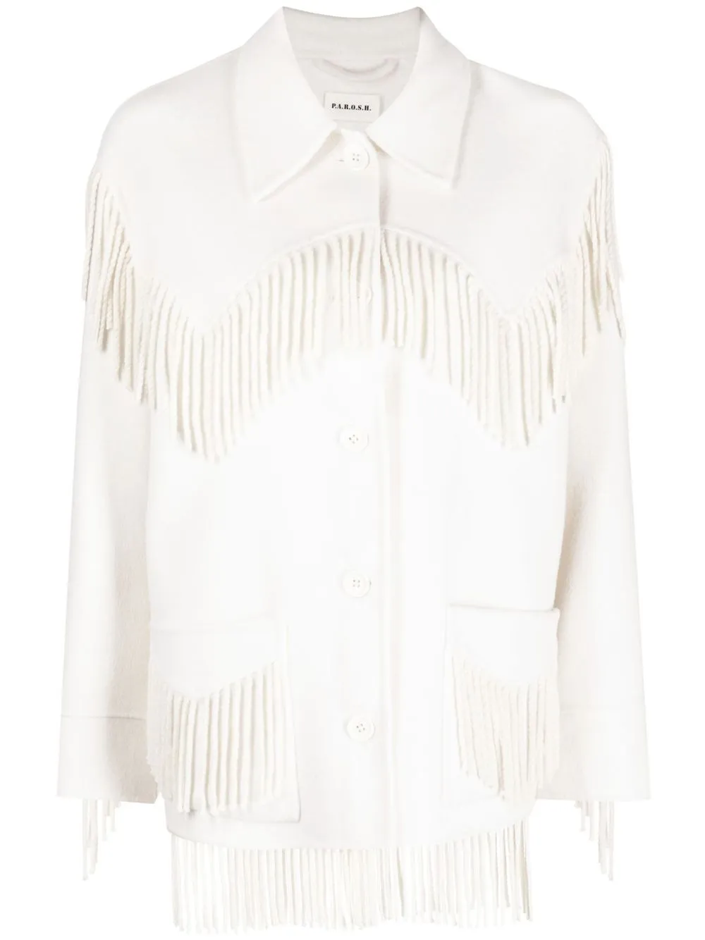 Пальто оверсайз Leak с бахромой P.A.R.O.S.H., нейтральный
Пальто оверсайз Leak с бахромой P.A.R.O.S.H., нейтральный