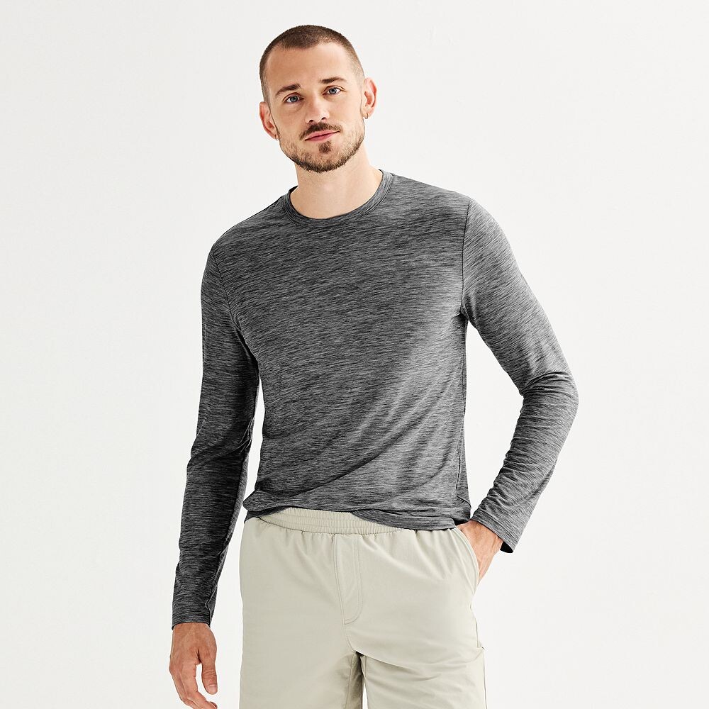 Мужская роскошная мягкая футболка Wander с длинными рукавами FLX, цвет Black Heather
Мужская роскошная мягкая футболка Wander с длинными рукавами FLX, цвет Black Heather