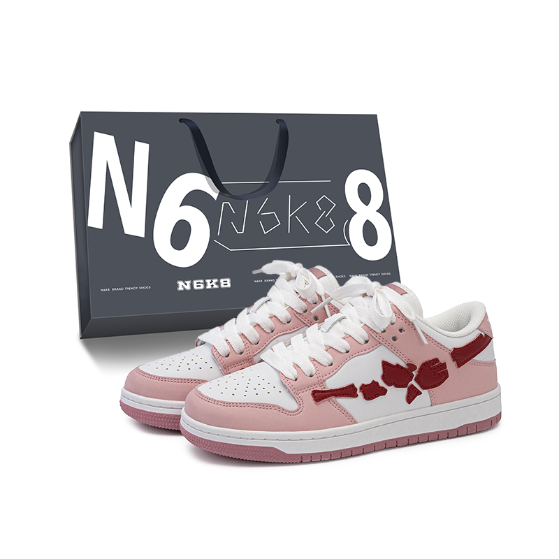 N6K8 Низкие скейтерские кроссовки унисекс бело-розовые, цвет White Pink
N6K8 Низкие скейтерские кроссовки унисекс бело-розовые, цвет White Pink