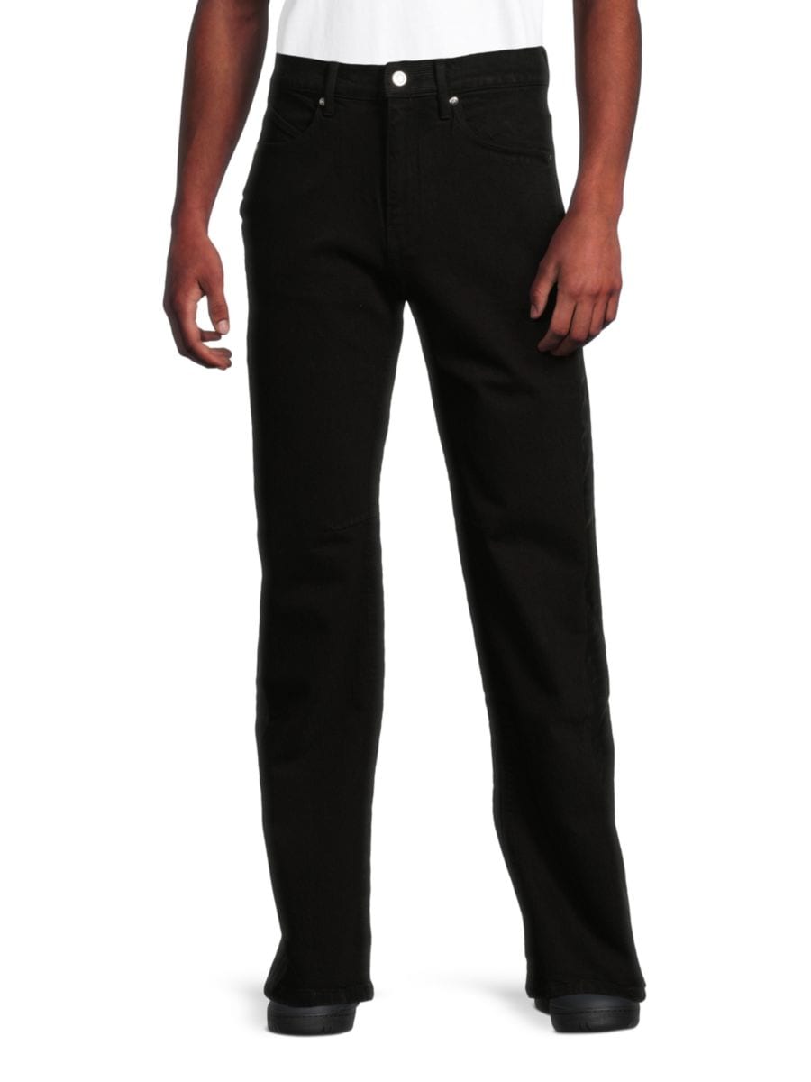 Джинсы прямого кроя с отделкой под змеиную кожу RTA, цвет Black Snake
Джинсы прямого кроя с отделкой под змеиную кожу RTA, цвет Black Snake