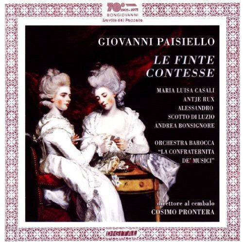CD диск Paisiello / Casali / Rux / Di Luzio / Bonsignore: Finte Contesse
CD диск Paisiello / Casali / Rux / Di Luzio / Bonsignore: Finte Contesse