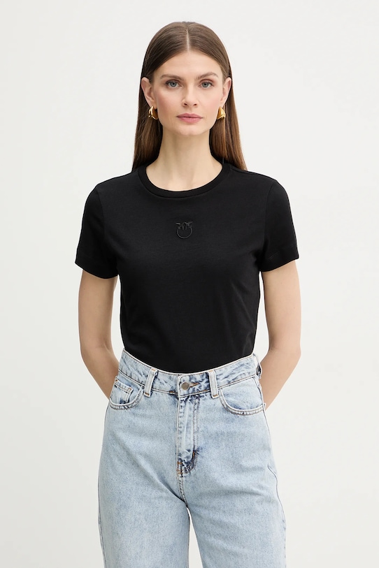 Хлопковая футболка Pinko, черный
Хлопковая футболка Pinko, черный