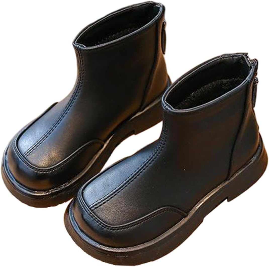 Детские ботинки выше щиколотки для девочек, модные однотонные, с задней молнией, панельные Челси, милый округлый носок, мягкие и удобные ботинки для верховой езды Generic, Black
Детские ботинки выше щиколотки для девочек, модные однотонные, с задней молнией, панельные Челси, милый округлый носок, мягкие и удобные ботинки для верховой езды Generic, Black