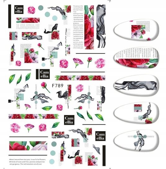 Наклейки для украшения ногтей с узорами и надписями в виде роз, Frezarkowo
Наклейки для украшения ногтей с узорами и надписями в виде роз, Frezarkowo