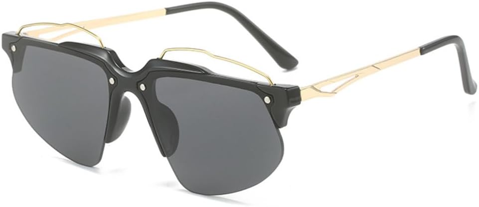 Модные женские солнцезащитные очки без оправы в стиле панк, «кошачий глаз», ретро, роскошные очки с защитой от УФ-излучения UV400, мужские очки для вождения TYUVIVO, Black
Модные женские солнцезащитные очки без оправы в стиле панк, «кошачий глаз», ретро, роскошные очки с защитой от УФ-излучения UV400, мужские очки для вождения TYUVIVO, Black