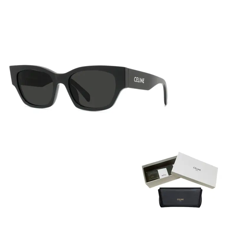 CELINE Монохромные солнцезащитные очки из ацетата, Black
CELINE Монохромные солнцезащитные очки из ацетата, Black