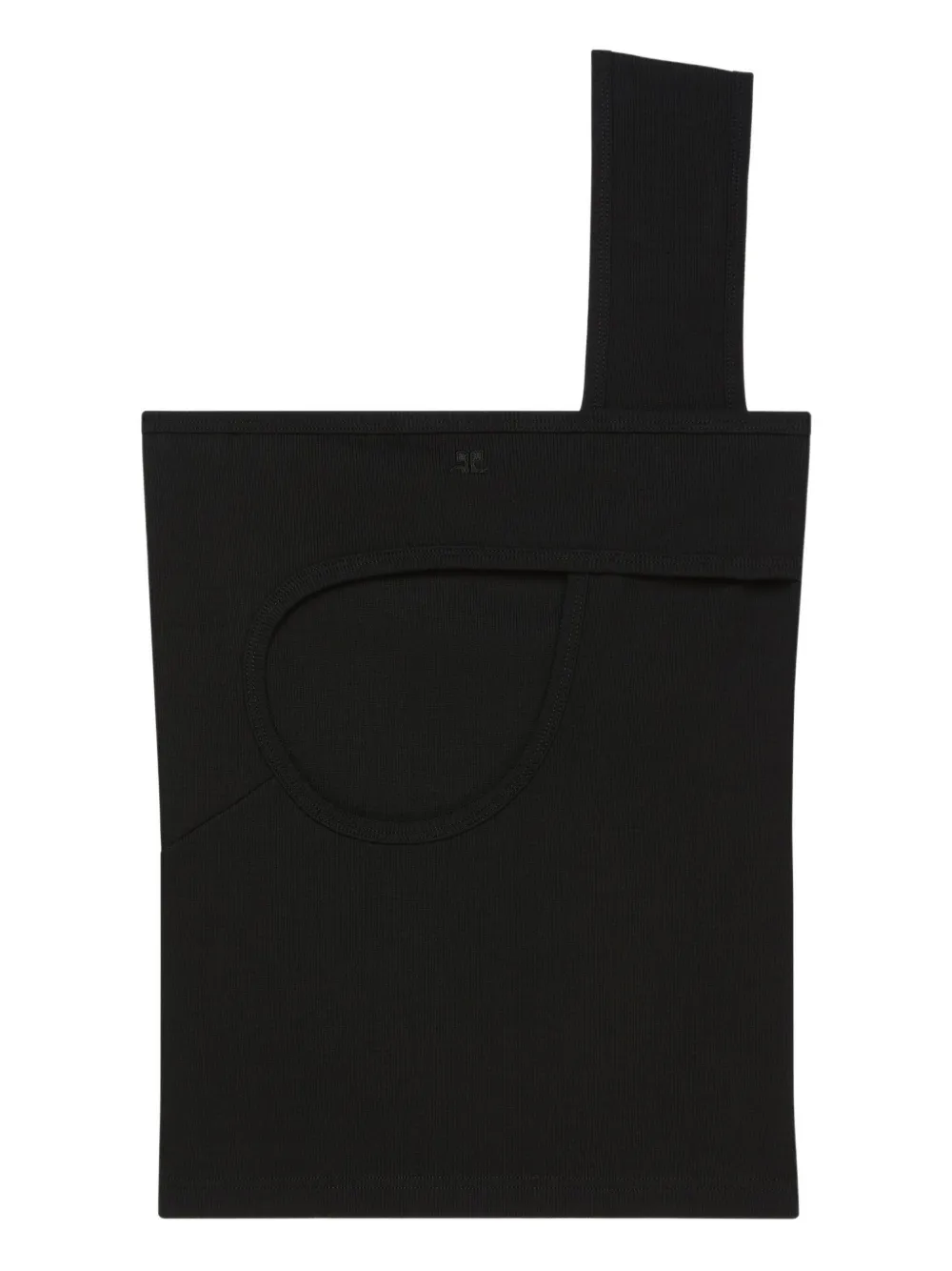 Топ в рубчик с вырезами Courrèges, черный
Топ в рубчик с вырезами Courrèges, черный