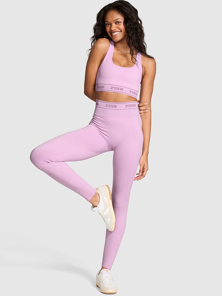 Бесшовные классические леггинсы с логотипом Pink, hushed lilac lurex bling
Бесшовные классические леггинсы с логотипом Pink, hushed lilac lurex bling