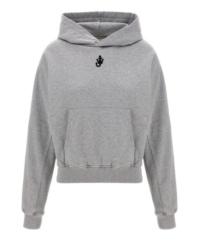 Укороченная толстовка с вышитым якорем Jw Anderson, серый
Укороченная толстовка с вышитым якорем Jw Anderson, серый