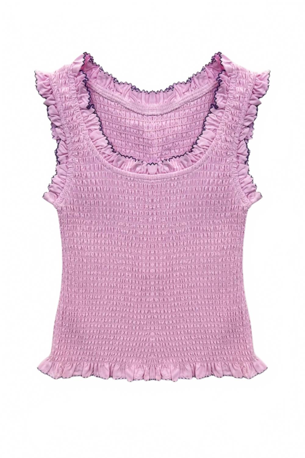 Женский топ Helena в нежно-розовом KatieJnyc
Женский топ Helena в нежно-розовом KatieJnyc