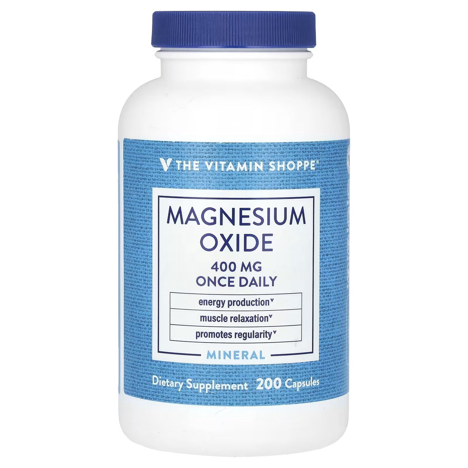 Оксид магния, 400 мг, 200 капсул The Vitamin Shoppe 
Оксид магния, 400 мг, 200 капсул The Vitamin Shoppe