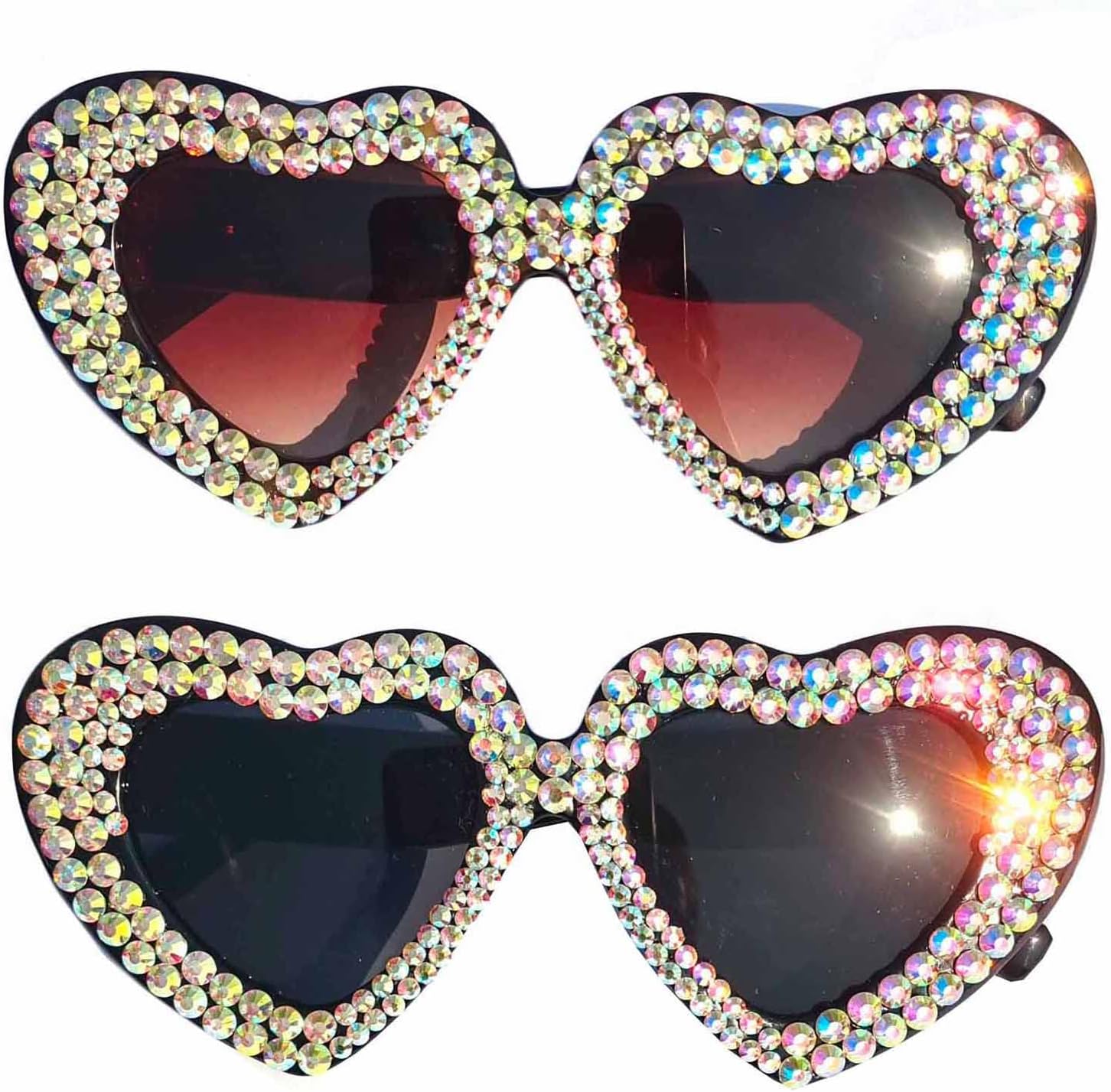 Солнцезащитные очки Willochra для женщин с сердечками, украшенные драгоценными камнями, модные, блестящие, с бриллиантами, розовые, со стразами, для вечеринки, 2pcs-black&leopard
Солнцезащитные очки Willochra для женщин с сердечками, украшенные драгоценными камнями, модные, блестящие, с бриллиантами, розовые, со стразами, для вечеринки, 2pcs-black&leopard