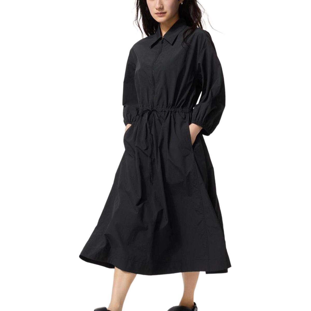 Женское платье с длинными рукавами UNIQLO, черный
Женское платье с длинными рукавами UNIQLO, черный