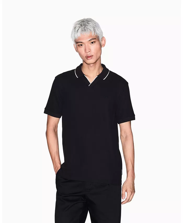 Мужская поло Johnny Collar Pique с отделкой воротника A|X Armani Exchange, черный
Мужская поло Johnny Collar Pique с отделкой воротника A|X Armani Exchange, черный