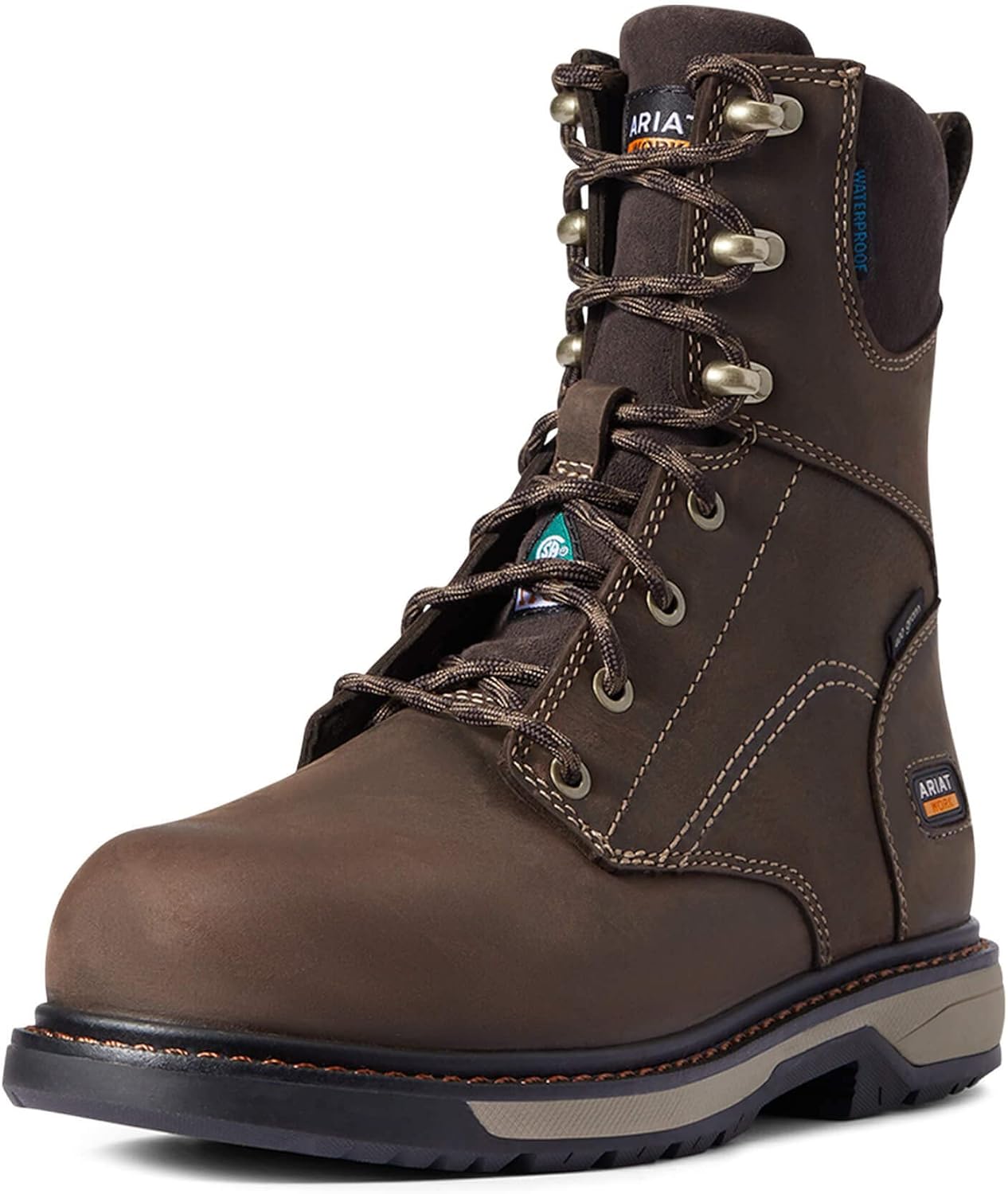 Женские рабочие ботинки ARIAT Riveter 8" Csa Glacier Grip водонепроницаемые с композитным носком, утепленные 400 г, темно-коричневый
Женские рабочие ботинки ARIAT Riveter 8" Csa Glacier Grip водонепроницаемые с композитным носком, утепленные 400 г, темно-коричневый
