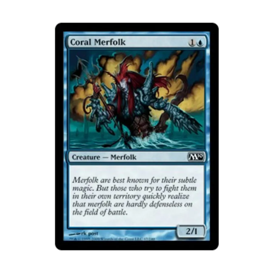 CCG Коралл Мерфолк (C) (Фольга), MTG - Magic 2010
CCG Коралл Мерфолк (C) (Фольга), MTG - Magic 2010
