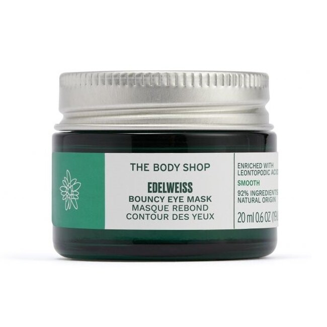 The Body Shop, Bouncy Eye Mask, укрепляющая маска для глаз, Эдельвейс, 20 мл
The Body Shop, Bouncy Eye Mask, укрепляющая маска для глаз, Эдельвейс, 20 мл