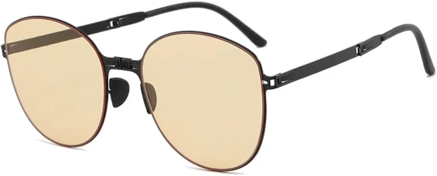 Модные ретро-солнцезащитные очки в круглой оправе для женщин и мужчин, винтажные складные солнцезащитные очки для активного отдыха, путешествий и вождения, защита от УФ-излучения UV400 TKKTLLT, Black Yellow
Модные ретро-солнцезащитные очки в круглой оправе для женщин и мужчин, винтажные складные солнцезащитные очки для активного отдыха, путешествий и вождения, защита от УФ-излучения UV400 TKKTLLT, Black Yellow