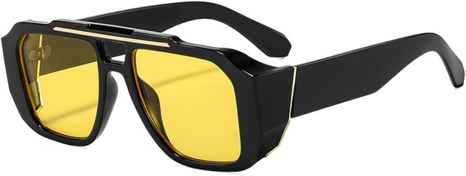 Солнцезащитные очки COTIA в стиле ретро, квадратные, для женщин и мужчин, с двойной перемычкой, модные, пилотные, с выразительным дизайном, увеличенного размера, стильные, Yellow
Солнцезащитные очки COTIA в стиле ретро, квадратные, для женщин и мужчин, с двойной перемычкой, модные, пилотные, с выразительным дизайном, увеличенного размера, стильные, Yellow