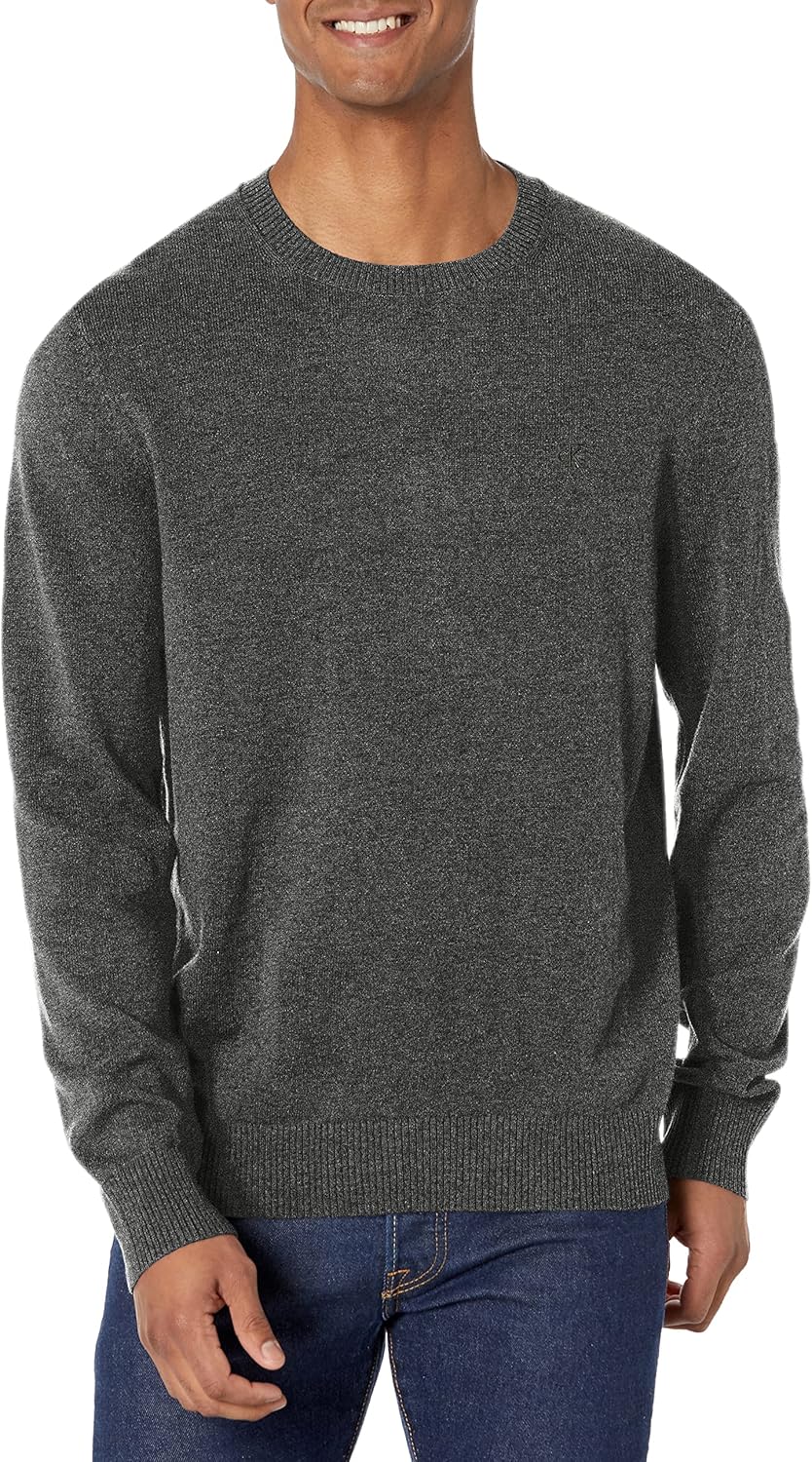 Мужской свитер Calvin Klein из мериносовой шерсти с круглым вырезом, Gunmetal Heather
Мужской свитер Calvin Klein из мериносовой шерсти с круглым вырезом, Gunmetal Heather