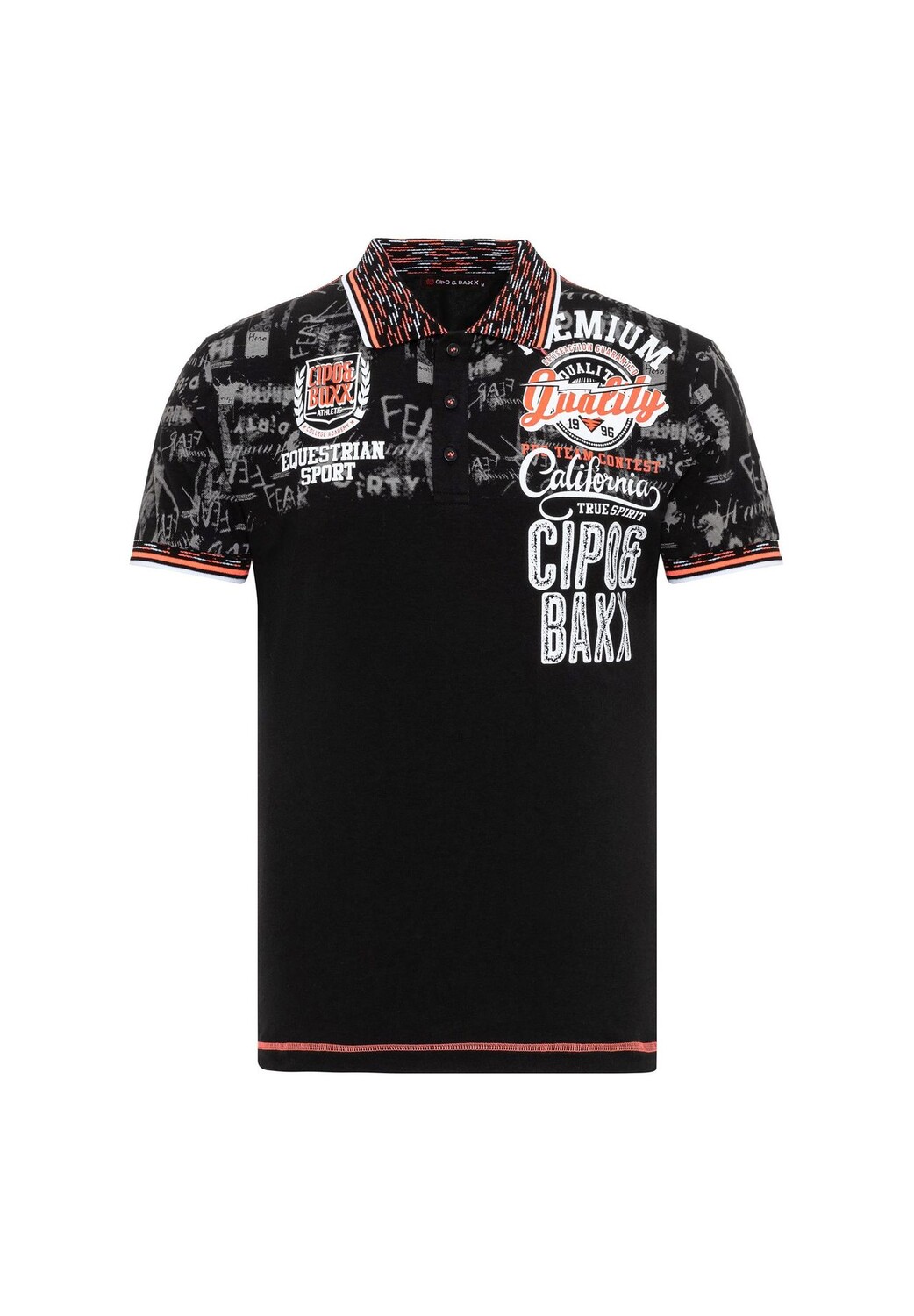 Футболка поло классного дизайна CIPO & BAXX, черный
Футболка поло классного дизайна CIPO & BAXX, черный