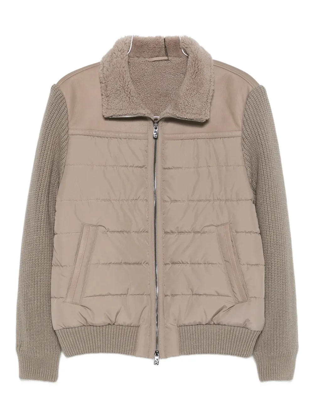 Стеганое пальто с воротником из овчины Corneliani, светло-бежевый
Стеганое пальто с воротником из овчины Corneliani, светло-бежевый